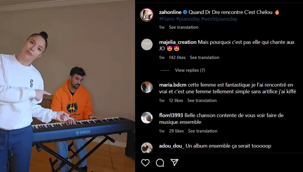 Florent Mothe et Zaho une histoire d'amour et de musique